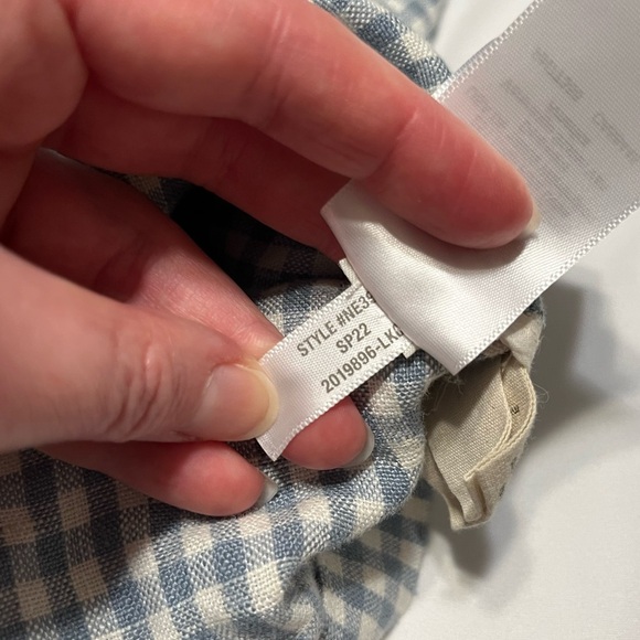 Madewell Linen Collarless Blazer in Gingham Check - Picture 11 of 15